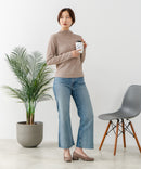 【C-FORT POINT/フォートポイント】カットシャーリング ボトルネックロンＴ