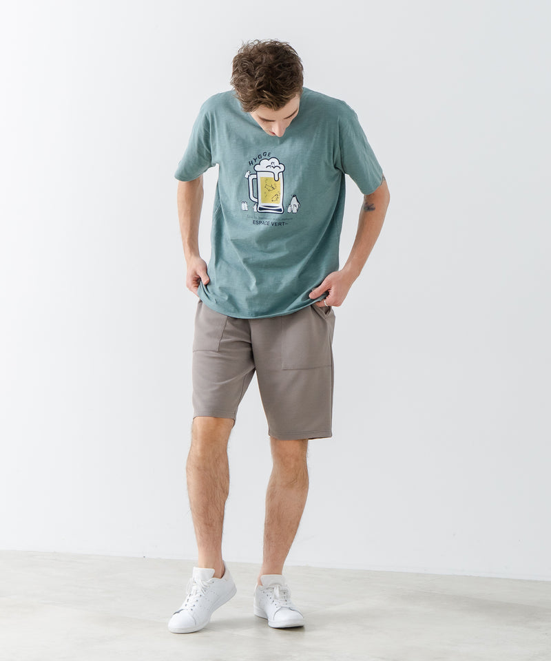 【Blue Standard/ブルースタンダード】スラブコットン アニマルプリント Tシャツzo