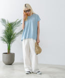 【CONVERSE/コンバース】ラウンドヘム フレンチスリーブ Tシャツ zo