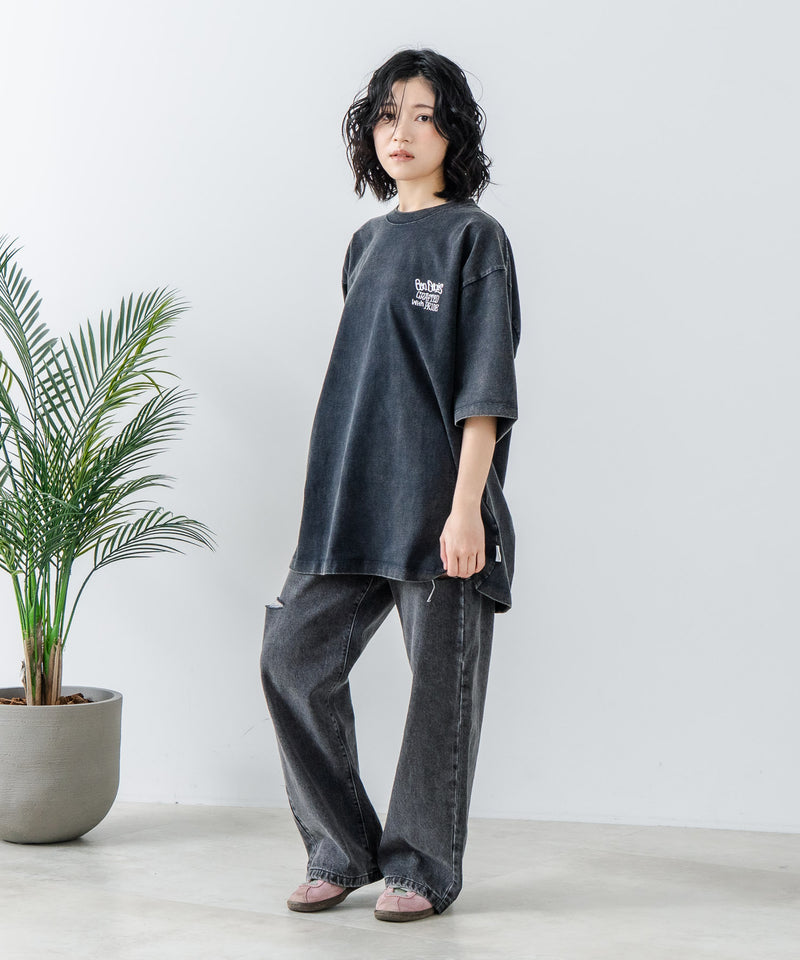 【BEN DAVIS/ベンデイビス】パウダーブリーチ加工 Tシャツ 半袖 クルーネック オーバーサイズ