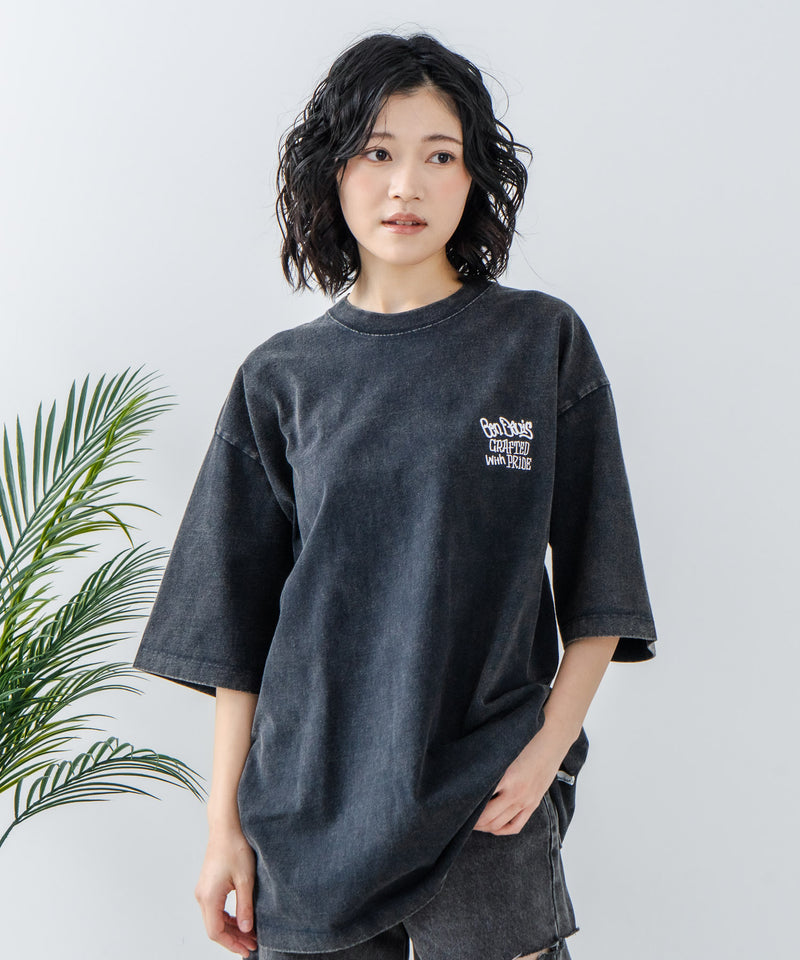 【BEN DAVIS/ベンデイビス】パウダーブリーチ加工 Tシャツ 半袖 クルーネック オーバーサイズ