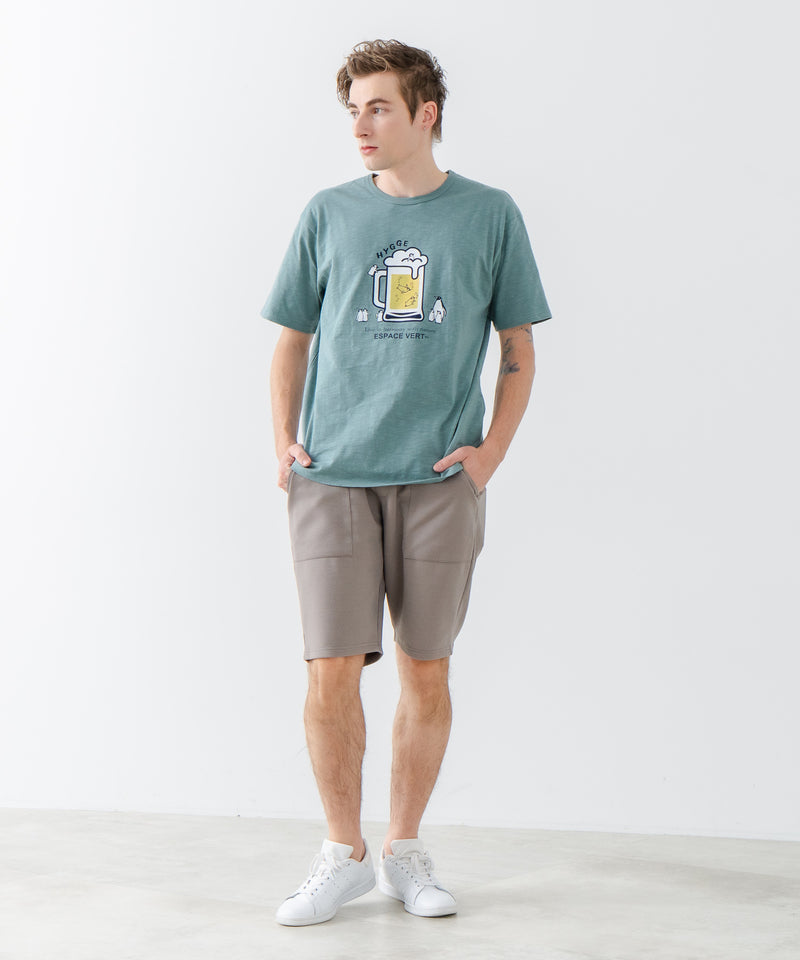 【Blue Standard/ブルースタンダード】スラブコットン アニマルプリント Tシャツzo