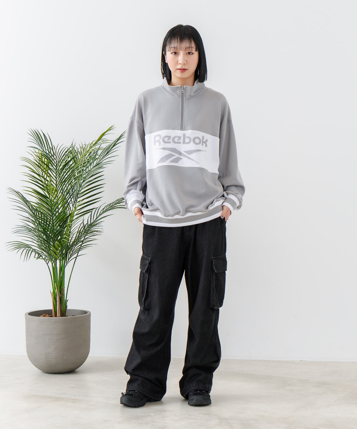 Reebok スウェット 上下セット メンズ リーボック TE マーブル