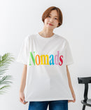 【C-FORT POINT/フォートポイント】カラフルロゴプリント ワイドシルエットTシャツ 韓国ファッション 部屋着 ワンマイル 春夏 ゆったり 綿100% ❘ジーンズメイト公式オンラインショップ