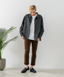 【BLUE STANDARD/ブルースタンダード】ストレッチニット ツイルシャツジャケット ウールタッチ