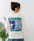 【CONVERSE/コンバース】バッグプリント ブランドロゴ スウェットトレーナー