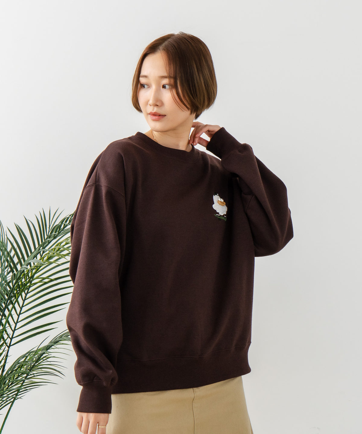 C-FORT POINT/フォートポイント】オバケスケボー 刺繍トレーナー