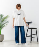 【CONVERSE/コンバース】JACK PURCELL プリントＴシャツ 綿100% ジャックパーセル アメカジ ストリート カジュアル シンプル ブランドアイコン 白 黒