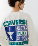 【CONVERSE/コンバース】バッグプリント ブランドロゴ スウェットトレーナー