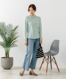 【C-FORT POINT/フォートポイント】ハイネック メロウ配色 プルオーバートップス