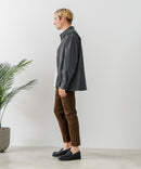 【BLUE STANDARD/ブルースタンダード】ストレッチニット ツイルシャツジャケット ウールタッチ