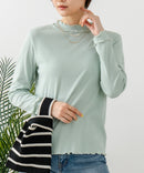 【C-FORT POINT/フォートポイント】ハイネック メロウ配色 プルオーバートップス