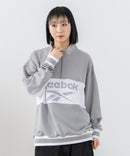 【Reebok/リーボック】裏毛 ロゴ 切替リブライン ハーフジッププルオーバー スウェット zo