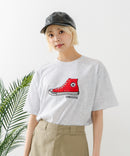 【CONVERSE/コンバース】シューズサガラ刺繍Tシャツ