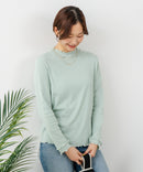 【C-FORT POINT/フォートポイント】ハイネック メロウ配色 プルオーバートップス