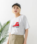 【CONVERSE/コンバース】シューズサガラ刺繍Tシャツ