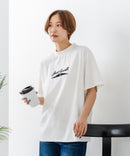 【CONVERSE/コンバース】JACK PURCELL プリントＴシャツ 綿100% ジャックパーセル アメカジ ストリート カジュアル シンプル ブランドアイコン 白 黒