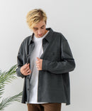 【BLUE STANDARD/ブルースタンダード】ストレッチニット ツイルシャツジャケット ウールタッチ