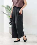 【C-FORTPOINT/フォートポイント】【ウエストゴム仕様でリラックス感抜群】カット楊柳素材 ワイドパンツ 通気性 涼感 イージーパンツ サマーパンツ ルームウェア リラクシー 体型カバー