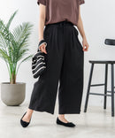 【C-FORTPOINT/フォートポイント】【ウエストゴム仕様でリラックス感抜群】カット楊柳素材 ワイドパンツ 通気性 涼感 イージーパンツ サマーパンツ ルームウェア リラクシー 体型カバー