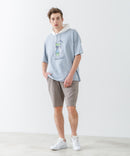 【Blue Standard/ブルースタンダード】スラブコットン アニマルプリント Tパーカーzo