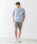 【Blue Standard/ブルースタンダード】スラブコットン アニマルプリント Tパーカーzo