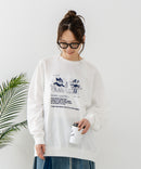 【C-FORT POINT/フォートポイント】アニマル ロゴプリント スウェットトレーナー