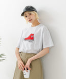 【CONVERSE/コンバース】シューズサガラ刺繍Tシャツ