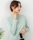 【C-FORT POINT/フォートポイント】ハイネック メロウ配色 プルオーバートップス