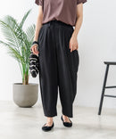 【C-FORTPOINT/フォートポイント】【ウエストゴム仕様でリラックス感抜群】カット楊柳素材 ワイドパンツ 通気性 涼感 イージーパンツ サマーパンツ ルームウェア リラクシー 体型カバー