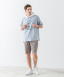 【Blue Standard/ブルースタンダード】スラブコットン アニマルプリント Tパーカーzo