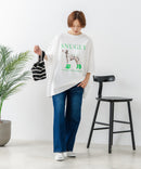 【C-FORT POINT/フォートポイント】ゆったり抜け感 DOGプリント スーパーBIGシルエットＴ ダルメシアンフォト 蛍光ロゴ オーバーサイズ ストリート 韓国ファッション ❘ジーンズメイト公式オンラインショップ