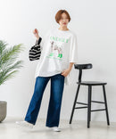 【C-FORT POINT/フォートポイント】ゆったり抜け感 DOGプリント スーパーBIGシルエットＴ ダルメシアンフォト 蛍光ロゴ オーバーサイズ ストリート 韓国ファッション ❘ジーンズメイト公式オンラインショップ