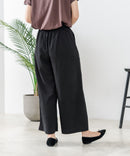 【C-FORTPOINT/フォートポイント】【ウエストゴム仕様でリラックス感抜群】カット楊柳素材 ワイドパンツ 通気性 涼感 イージーパンツ サマーパンツ ルームウェア リラクシー 体型カバー