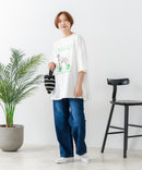 【C-FORT POINT/フォートポイント】ゆったり抜け感 DOGプリント スーパーBIGシルエットＴ ダルメシアンフォト 蛍光ロゴ オーバーサイズ ストリート 韓国ファッション ❘ジーンズメイト公式オンラインショップ