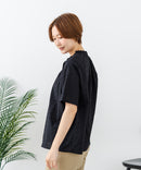 【C-FORTPOINT/フォートポイント】【涼やかな綿素材】総柄刺繍ブラウス コットン100% シャツ プルオーバー 涼しい 体型カバー ナチュラル ❘ジーンズメイト公式オンラインショップ