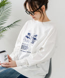 【C-FORT POINT/フォートポイント】アニマル ロゴプリント スウェットトレーナー