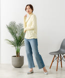 【C-FORT POINT/フォートポイント】シアー 切り替え ハイネック プルオーバー