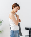 【C-FORT POINT/フォートポイント】【綿100%ならではの優しい肌触り】ワイドリブタンクトップ 華奢見え 重ね着 伸縮性 細見え オフィス 通勤 きれいめ 大人カジュアル