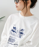 【C-FORT POINT/フォートポイント】アニマル ロゴプリント スウェットトレーナー