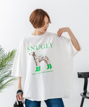 【C-FORT POINT/フォートポイント】ゆったり抜け感 DOGプリント スーパーBIGシルエットＴ ダルメシアンフォト 蛍光ロゴ オーバーサイズ ストリート 韓国ファッション ❘ジーンズメイト公式オンラインショップ