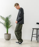 【BLUE STANDARD/ブルースタンダード】パフィースウェット 部分刺繍クルーネック トレーナー ストレッチ 春服 ❘ジーンズメイト公式オンラインショップ