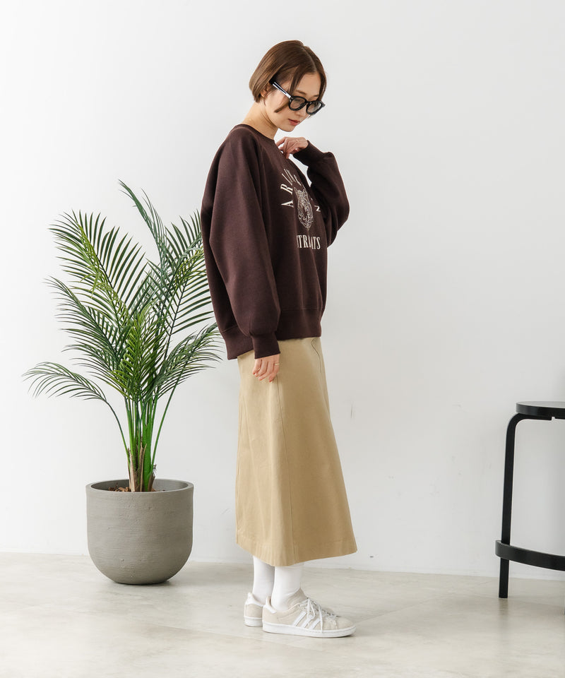 【C-FORT POINT/フォートポイント】トラ柄 ステッチトレーナー