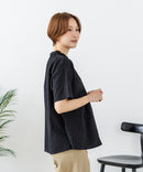 【C-FORTPOINT/フォートポイント】【涼やかな綿素材】総柄刺繍ブラウス コットン100% シャツ プルオーバー 涼しい 体型カバー ナチュラル ❘ジーンズメイト公式オンラインショップ