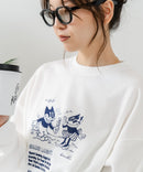 【C-FORT POINT/フォートポイント】アニマル ロゴプリント スウェットトレーナー