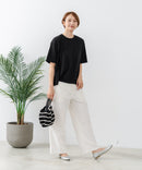 【C-FORTPOINT/フォートポイント】【ストレッチ性抜群の冷感素材を使用】後ろタック入り 5分袖Tシャツ 立体感 美シルエット ラウンドヘム 接触冷感 涼しい 体形カバー