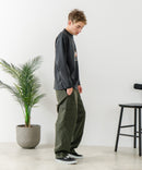 【BLUE STANDARD/ブルースタンダード】パフィースウェット 部分刺繍クルーネック トレーナー ストレッチ 春服 ❘ジーンズメイト公式オンラインショップ