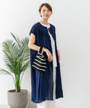 【C-FORT POINT/フォートポイント】すっきり見え インド綿 無地シャツワンピース さらっと軽やか リゾート Aライン フレア ナチュラル 旅行 コットン100%
