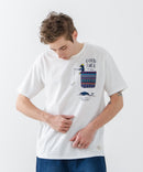 【Blue Standard/ブルースタンダード】スラブコットン アニマルプリント ポケット付Tシャツzo ❘ジーンズメイト公式オンラインショップ