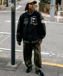 【BEN DAVIS/ベンデイビス】フェイクメルトンスタジャン アワードジャケット 中綿 防寒